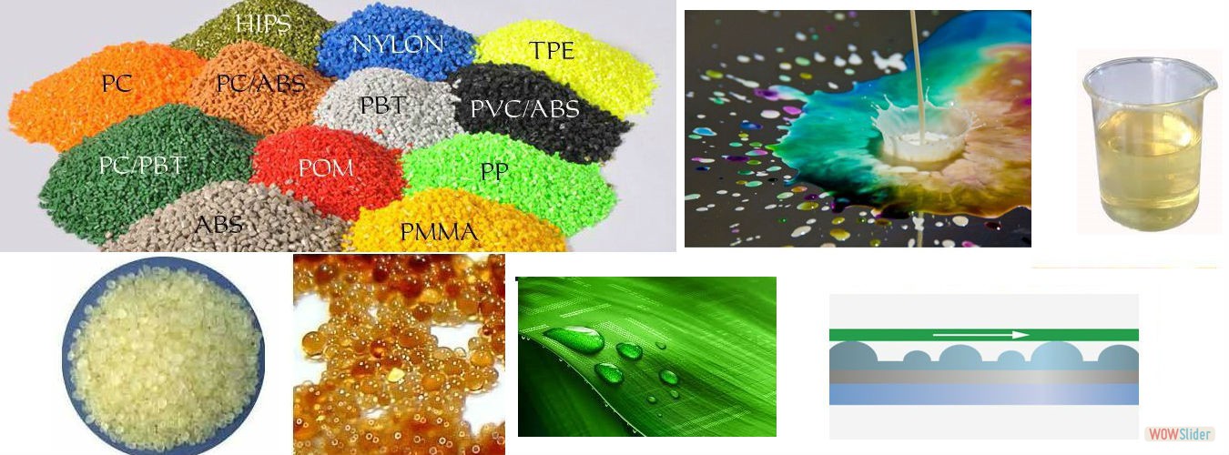 Polymers, Resins , Coating agents